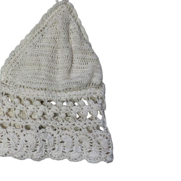 Billabong Ivory Cotton Crochet Bralette Top - Picture 3 of 6
